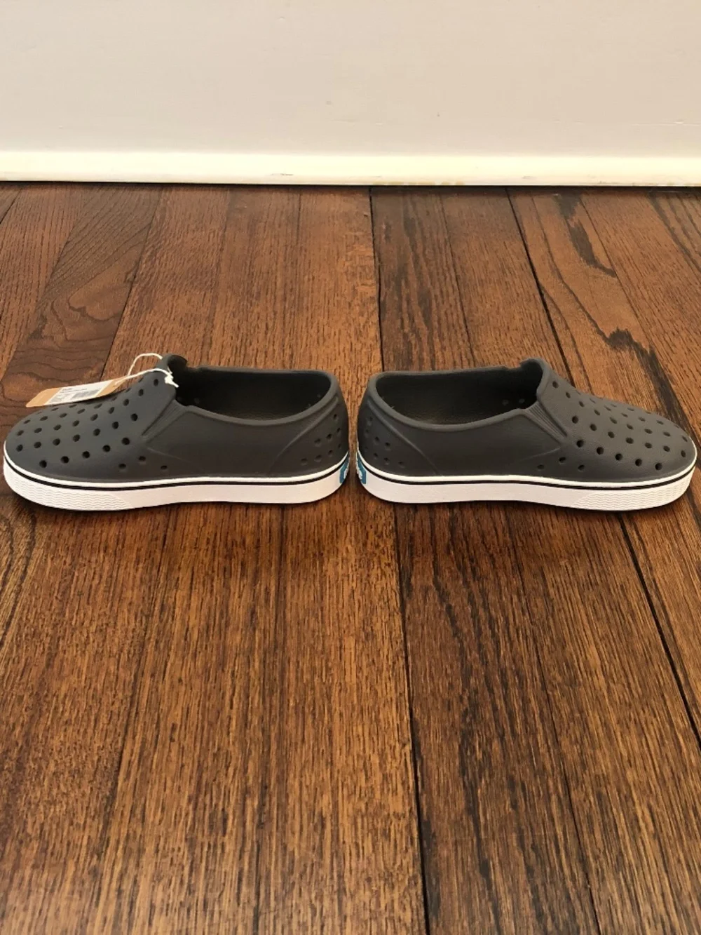 NWT Native Miles Toddler Shoes, Dublin Grey/Shell White, Size C10